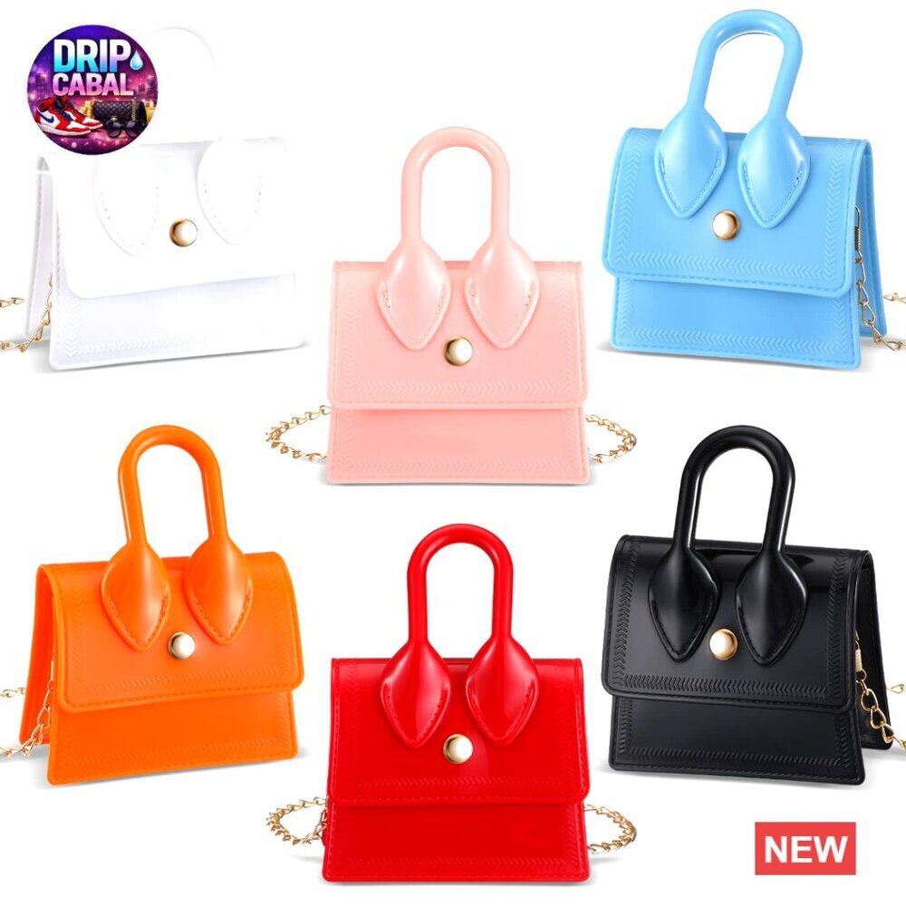 Mini Crossbody Bag Set PVC Y2K Chic Tiny Shoulder Purse Party Favors